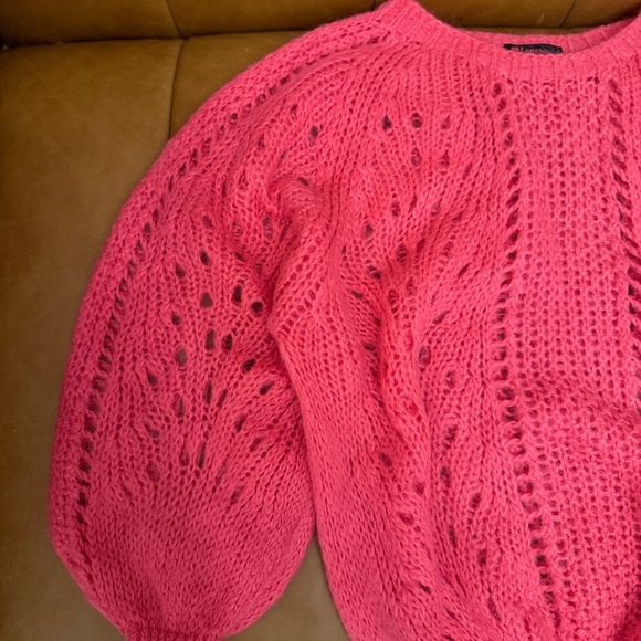 Women's Pink Sweater Mohair - Picture 2 of 4